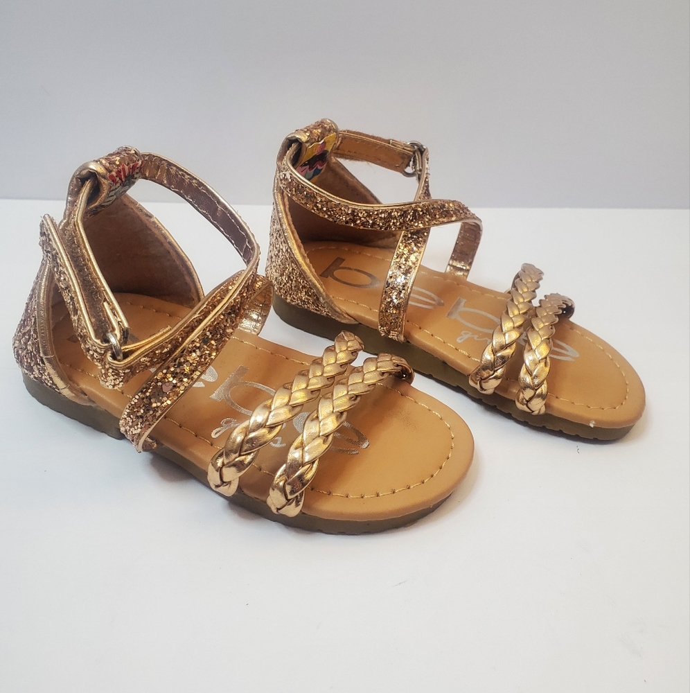 Bebe Girls | Rose Gold Gladiator Sandals | 7